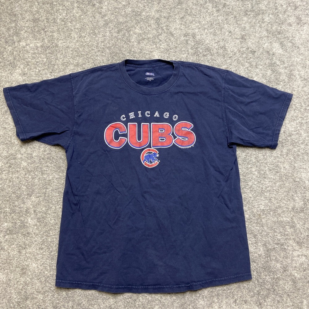 Chicago Cubs Navy‎ Blue MLB CSA Men's XL T-Shirt